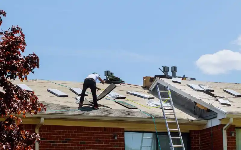 roofing crew installing new roof